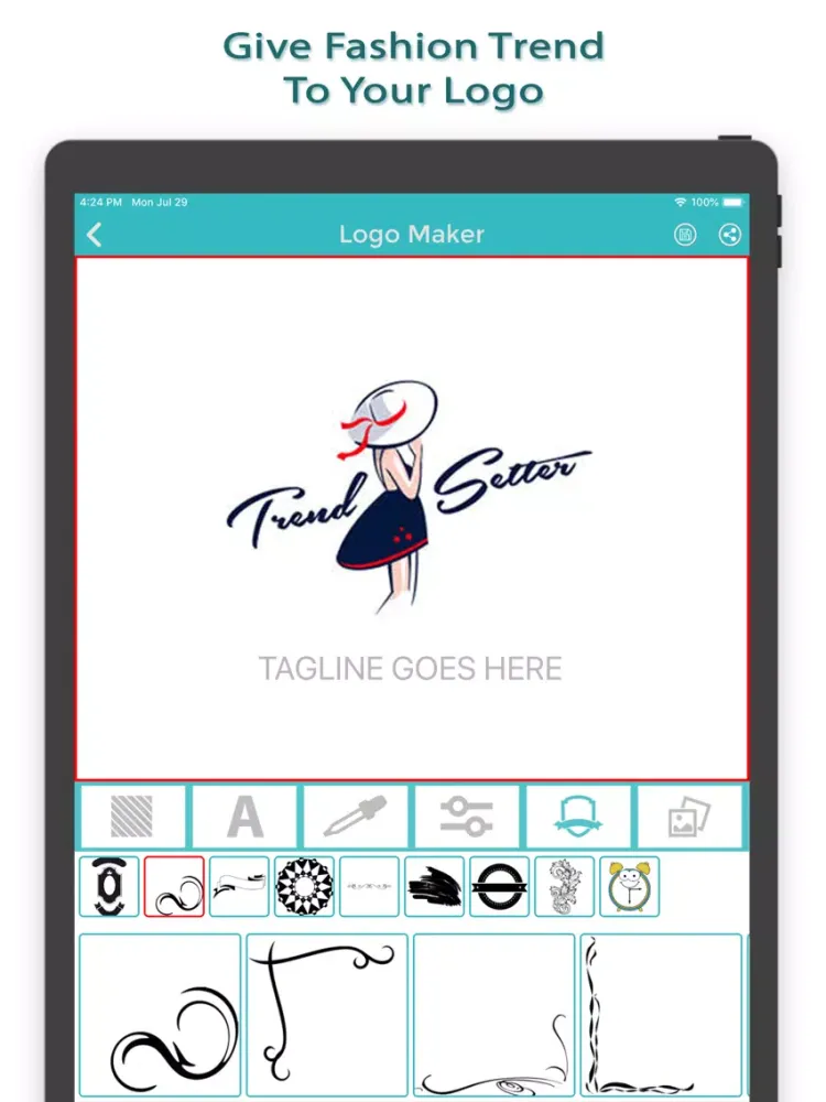 Logo Maker Shop - Free Logo iPad  스크린샷