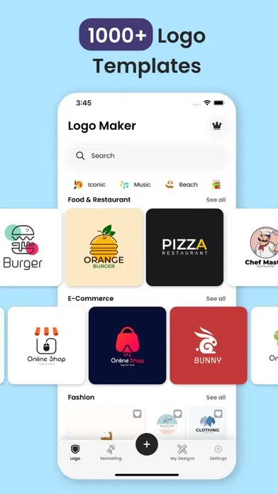 ภาพหน้าจอของ Logo Maker Shop - Creator ۬