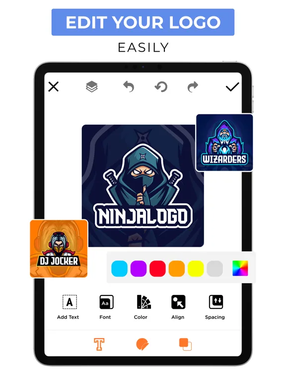 Logo Maker, Creator & Editor iPad  Screenshots