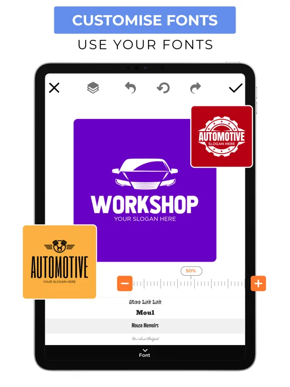 Logo Maker, Creator & Editor iPad  Screenshots