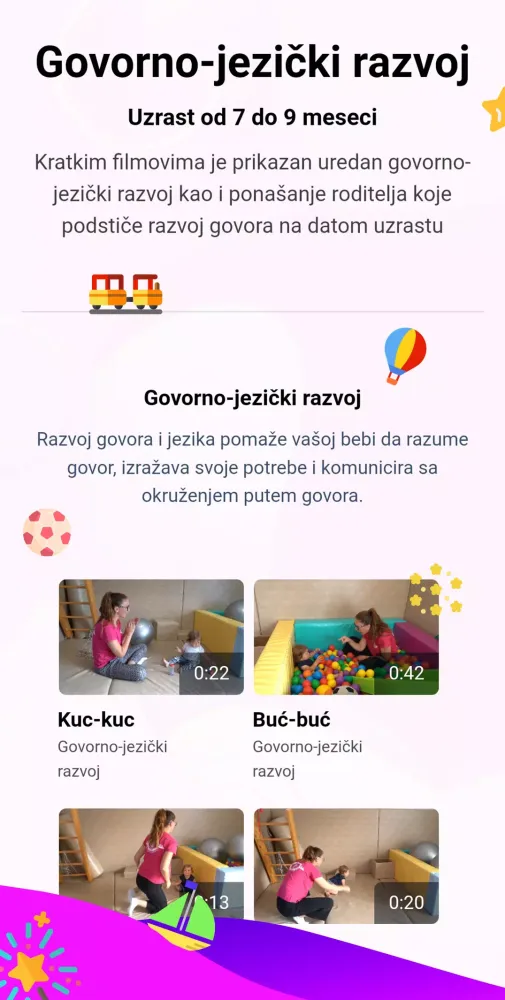 Rani razvoj deteta Screenshots