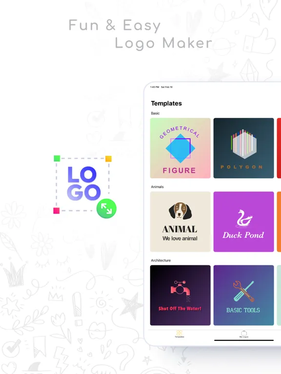 Logo Maker App iPad  স্ক্রিনশট