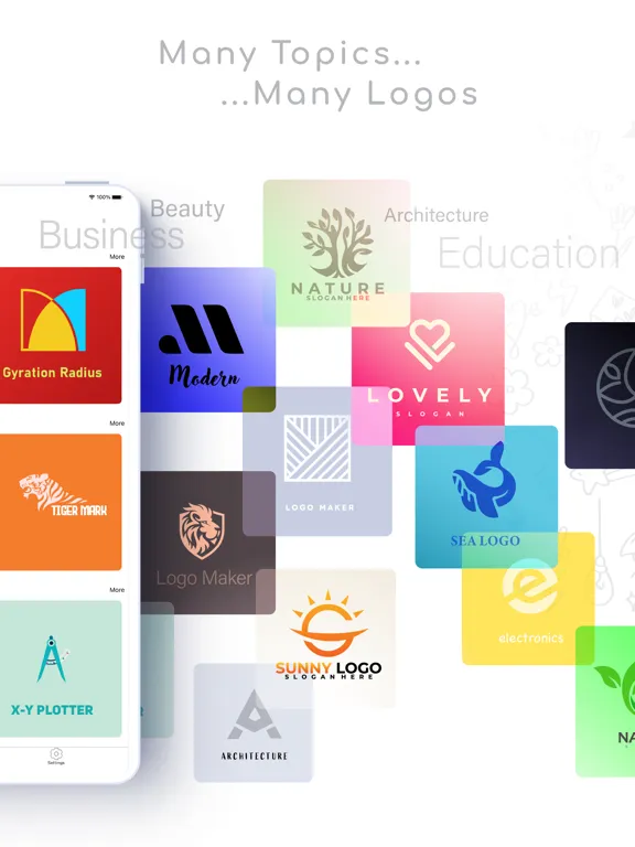 Logo Maker App iPad  স্ক্রিনশট