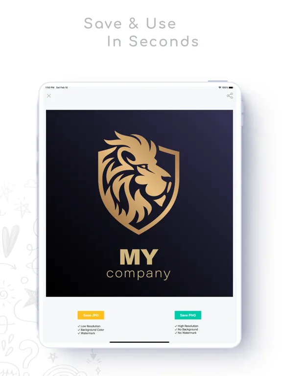 Logo Maker App iPad  স্ক্রিনশট