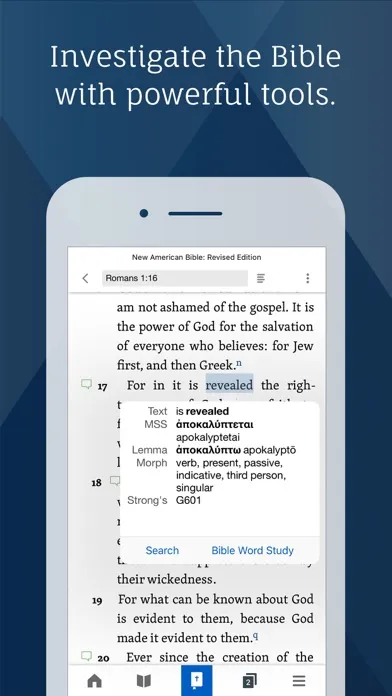 Zrzuty ekranu Verbum Catholic Bible Study