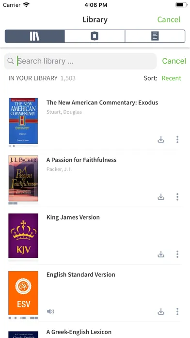 Faithlife Ebooks سکرین شاٹس