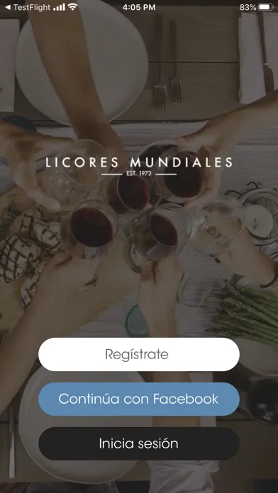 Tangkapan skrin Licores Mundiales