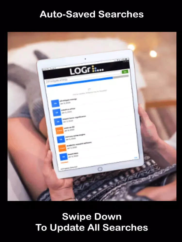 LOGr Research App iPad  Screenshots