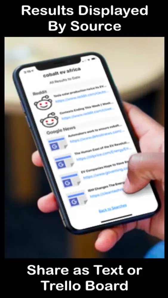 LOGr Research App Screenshots