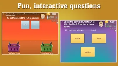 Screenshot di First Grade Grammar by ClassK12 - A fun way to learn English Language Arts [Lite]