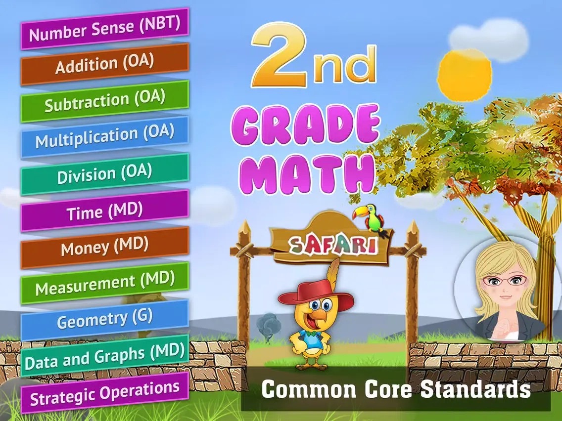 2nd Grade Math: Addition, Subtraction, Place Value iPad  سکرین شاٹس