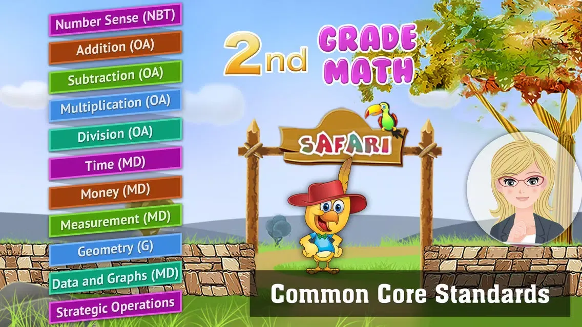 2nd Grade Math: Addition, Subtraction, Place Value سکرین شاٹس