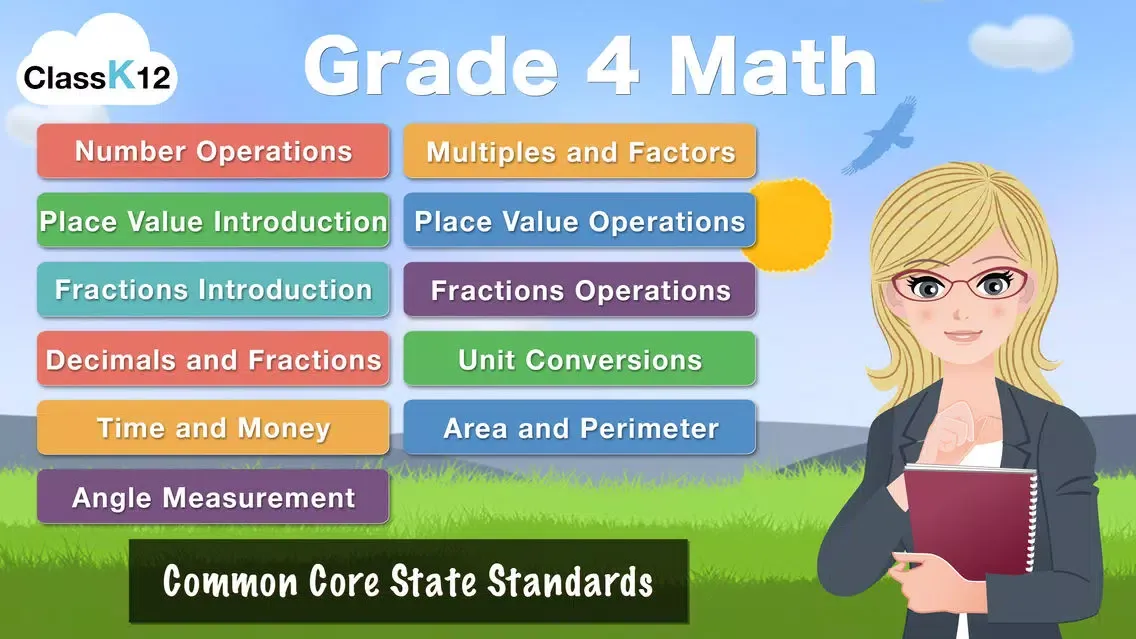 تصاویر 4th Grade Math : Common Core State Standards Education Enrichment Game [FULL]
