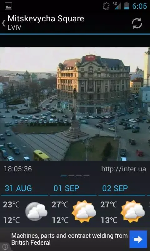 Captures d'écran de Ukrainian Cams