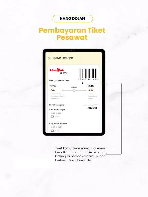 Tangkapan skrin Kang Dolan iPad 
