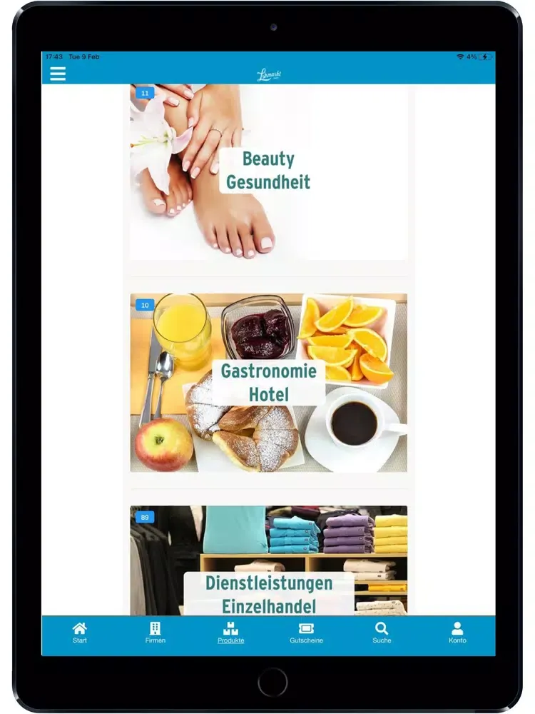 ภาพหน้าจอของ Lohmarkt iPad 