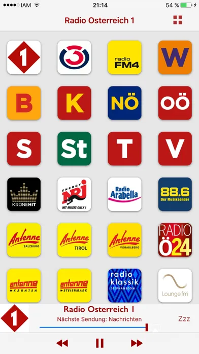 Capturas de pantalla de Radio Austria: Top Radios