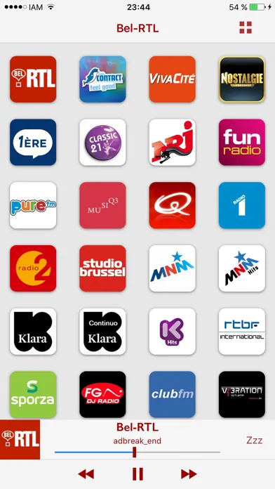 Capturas de pantalla de Radio Belgique: Top Radios