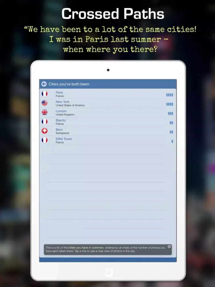 ภาพหน้าจอของ CrossedPaths: find new friends iPad 