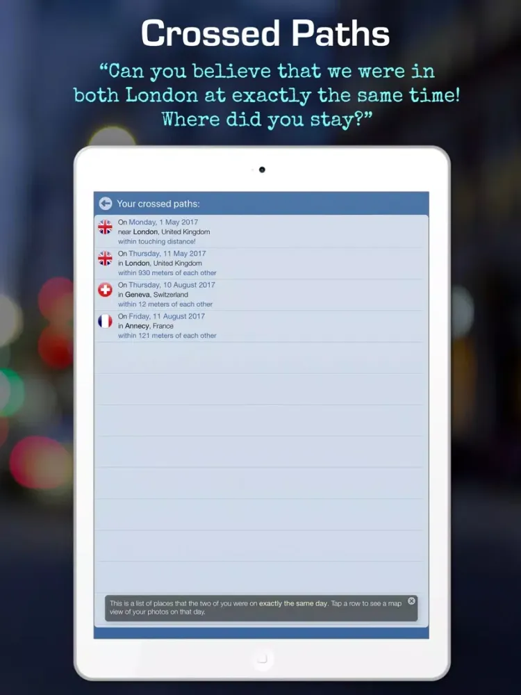 ภาพหน้าจอของ CrossedPaths: find new friends iPad 