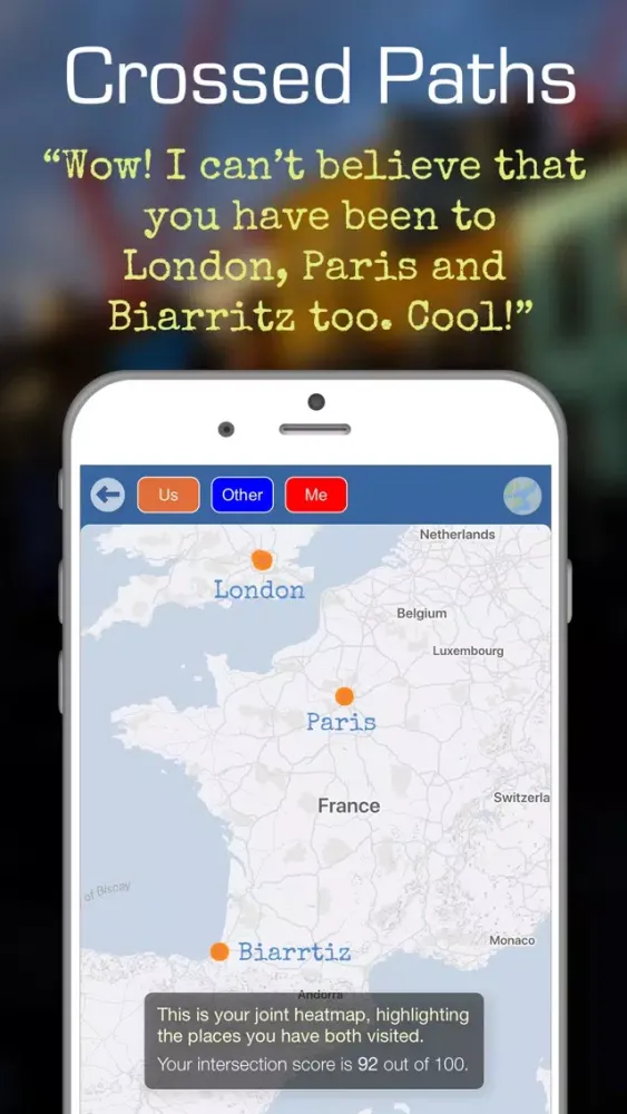 ภาพหน้าจอของ CrossedPaths: find new friends