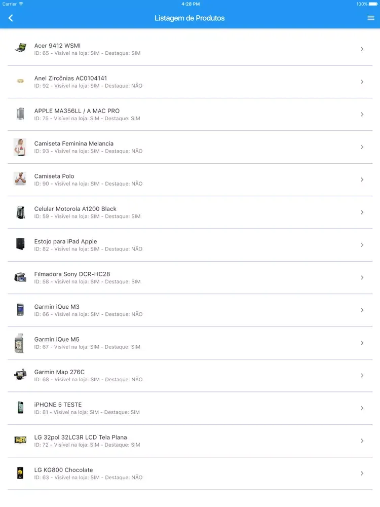 Capturas de pantalla de Loja Mestre Admin APP iPad 