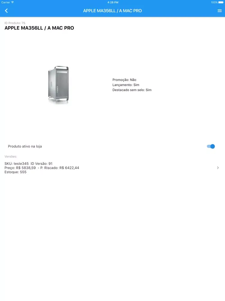Capturas de pantalla de Loja Mestre Admin APP iPad 