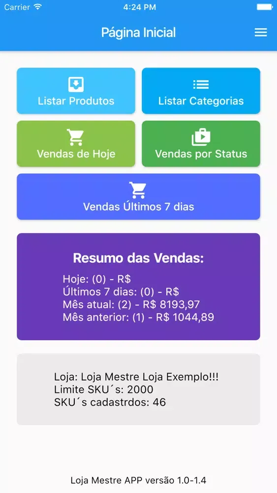 Capturas de pantalla de Loja Mestre Admin APP