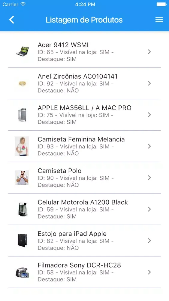 Capturas de pantalla de Loja Mestre Admin APP