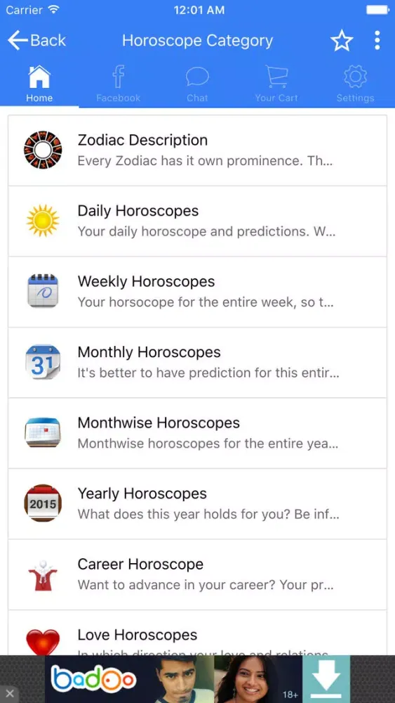 Ảnh chụp màn hình của Sagittarius Horoscopes 2017