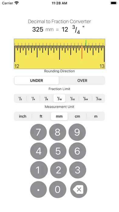 Tangkapan layar Inch Converter
