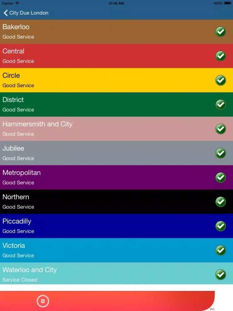 Ảnh chụp màn hình của London City Due - Maps, Bus, Stops, Status, Tube, locations and mapper iPad 