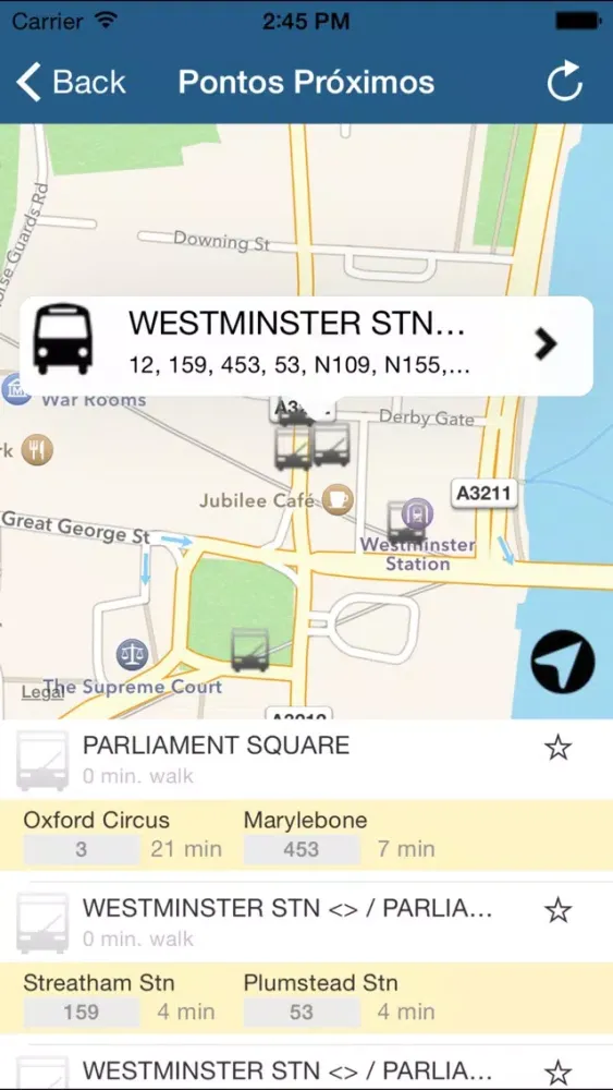 Ảnh chụp màn hình của London City Due - Maps, Bus, Stops, Status, Tube, locations and mapper