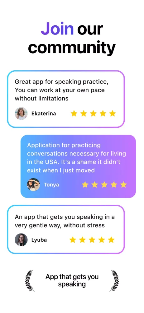 Ảnh chụp màn hình của LOLA SPEAK: English Practice