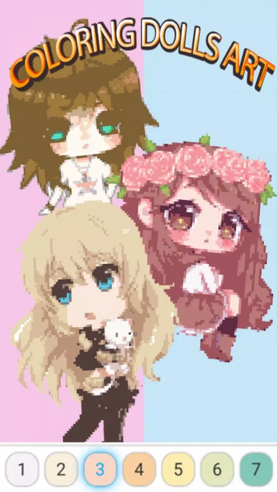 Color By Number Anime Screenshots