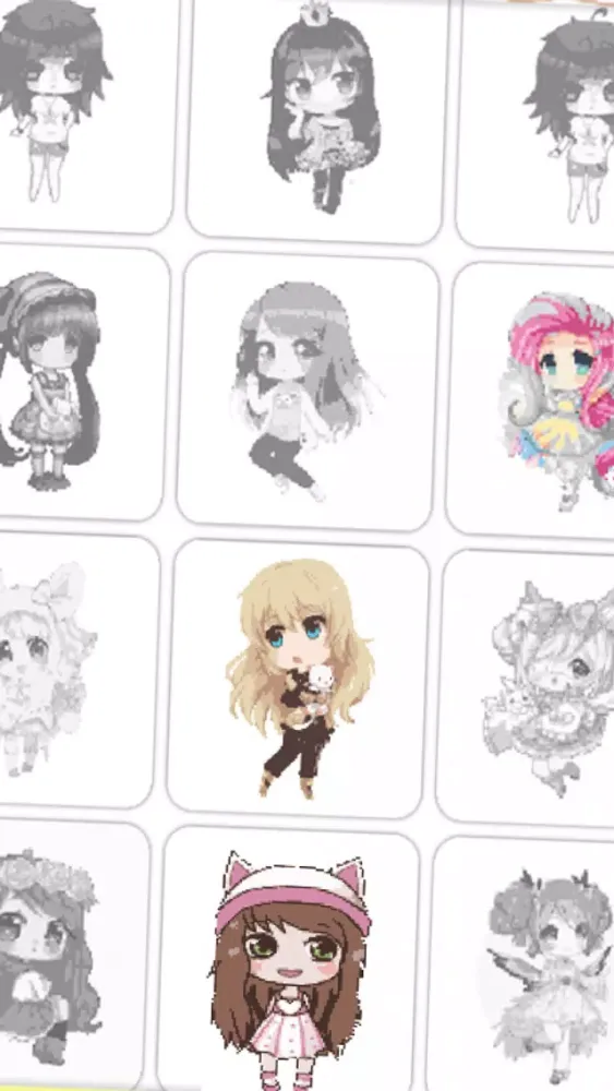 Color By Number Anime Screenshots