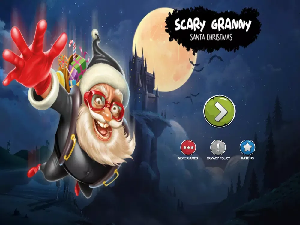 Capturas de tela do Scary Granny Santa Christmas iPad 