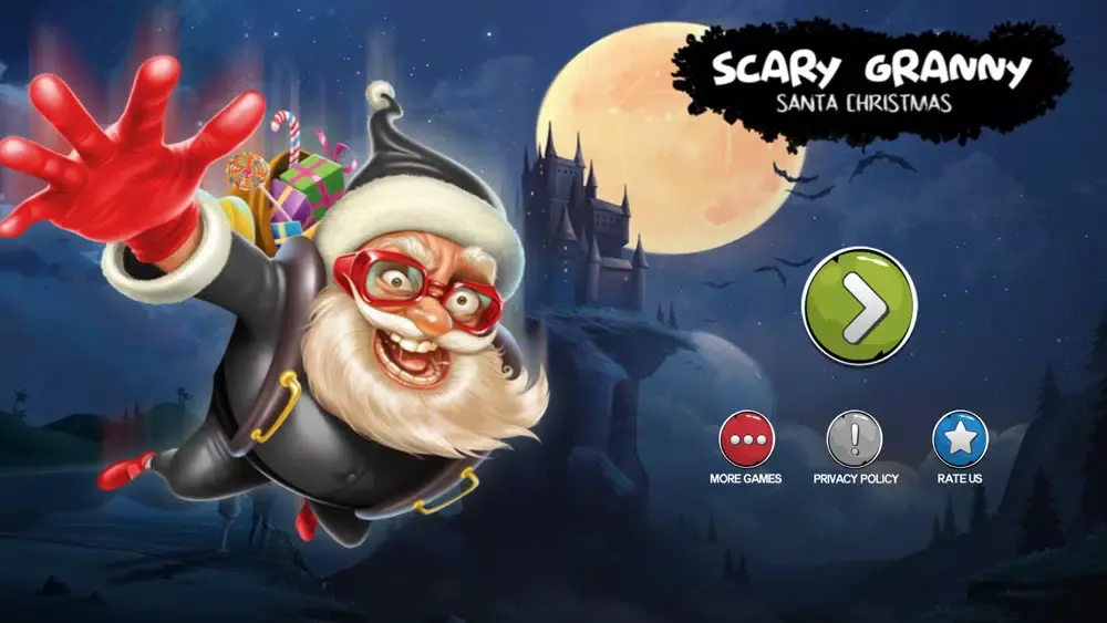 Capturas de tela do Scary Granny Santa Christmas
