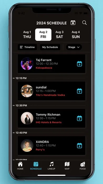 Tangkapan layar Lollapalooza USA