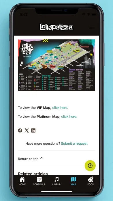Tangkapan layar Lollapalooza USA