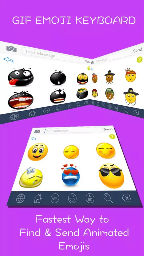 GIF Emoji Keyboard PRO - New 5000 + Animated 3D Emoticons Keyboard for iOS 8 & iOS 7 Ekran Görüntüleri