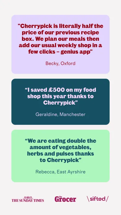 Cherrypick: Plan | Shop | Cook Screenshots