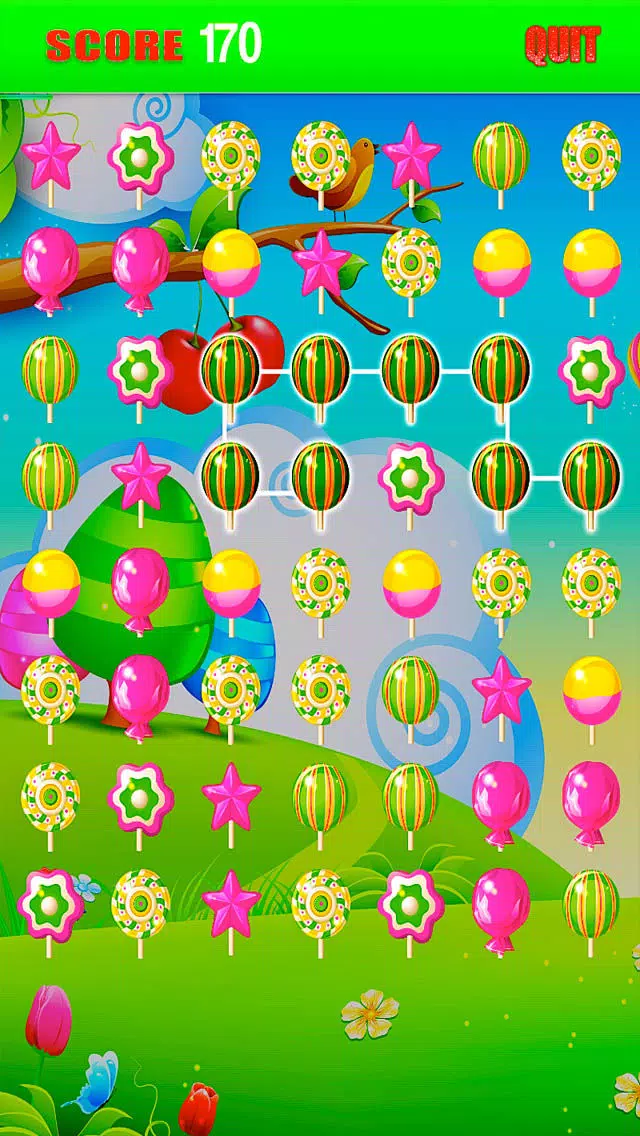 Ảnh chụp màn hình của Lollipop Hero Yum Blaster Line Maker Connect - Free HD Puzzle Game Draw Mania Sweet Candy Match Party Edition