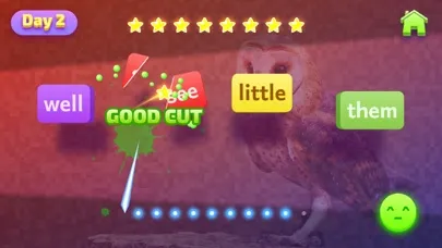 Capturas de tela do Sight Words of Animals