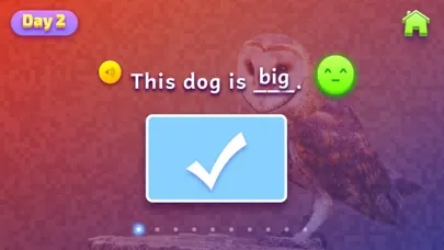 Capturas de tela do Sight Words of Animals