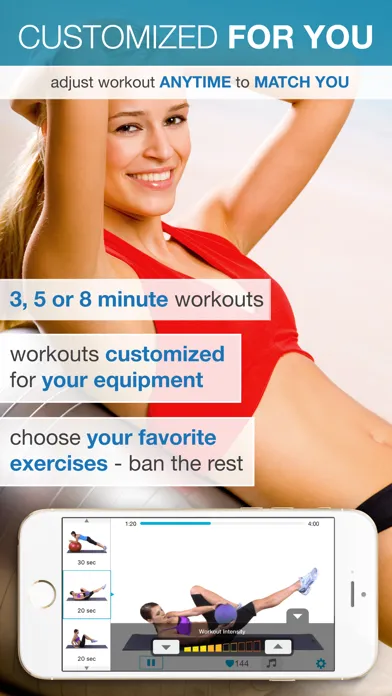 Capturas de tela do Easy Ab Workouts - Flatten and Tone Your Stomach and Back Fat