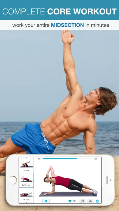 Capturas de tela do Easy Ab Workouts - Flatten and Tone Your Stomach and Back Fat