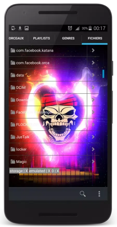 Captures d'écran de SKULL NATIVE MP3 PLAYER Pro