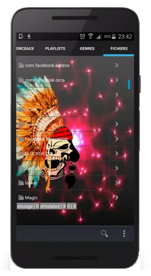 Captures d'écran de SKULL NATIVE MP3 PLAYER Pro