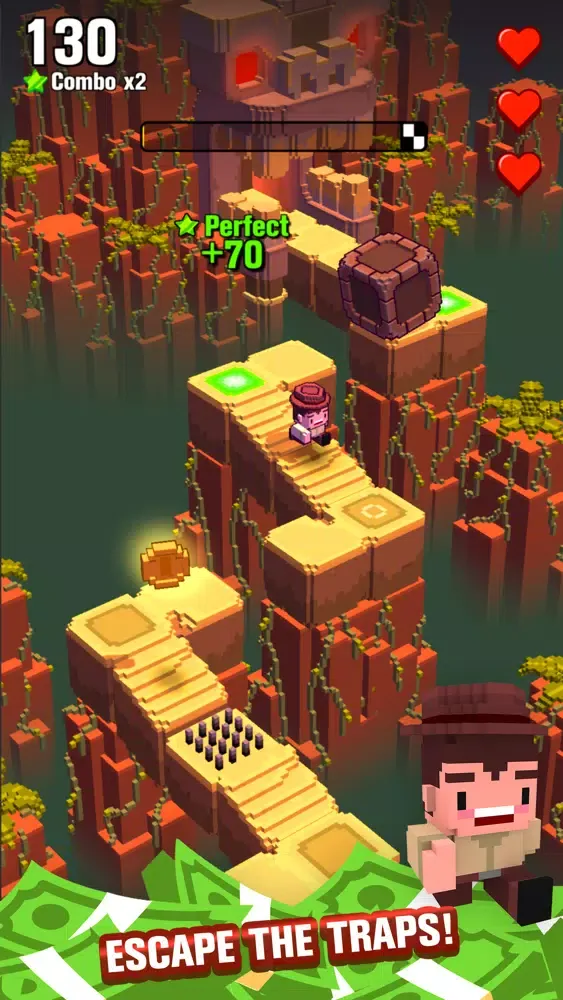 Tangkapan layar Cliff Hopper: Tournament